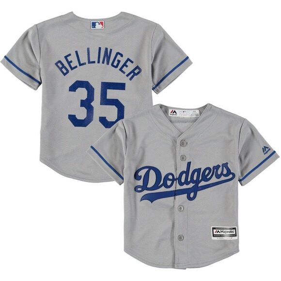 Cody Bellinger Los Angeles Dodgers Gray Youth Lg14-16 Cool Base Replica Jersey - Picture 1 of 1